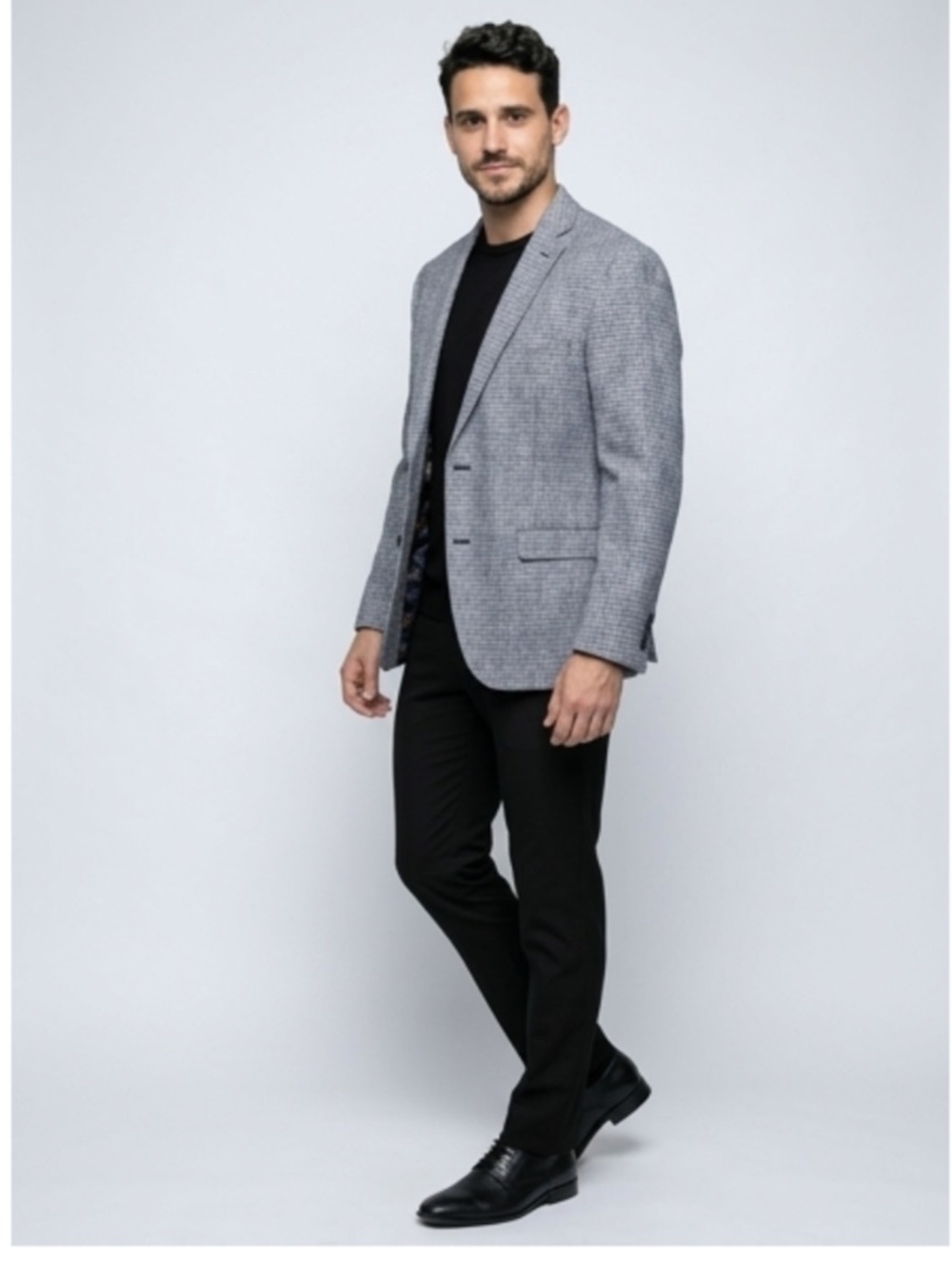 NWOT Daniel Hechter Textured Gray Blazer